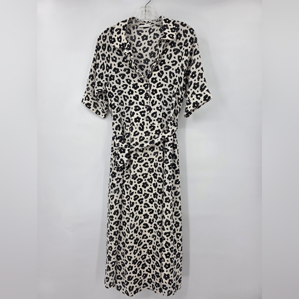 Fabienne Chapot Brizo Dress Leopard Print Dress Size 4-6